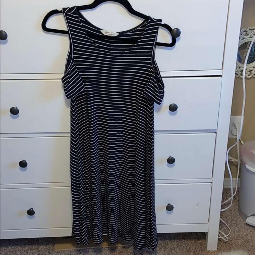 American Eagle Cold Shoulder Skater Dress- M